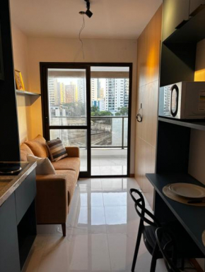 Apartamento quarto e sala vista mar